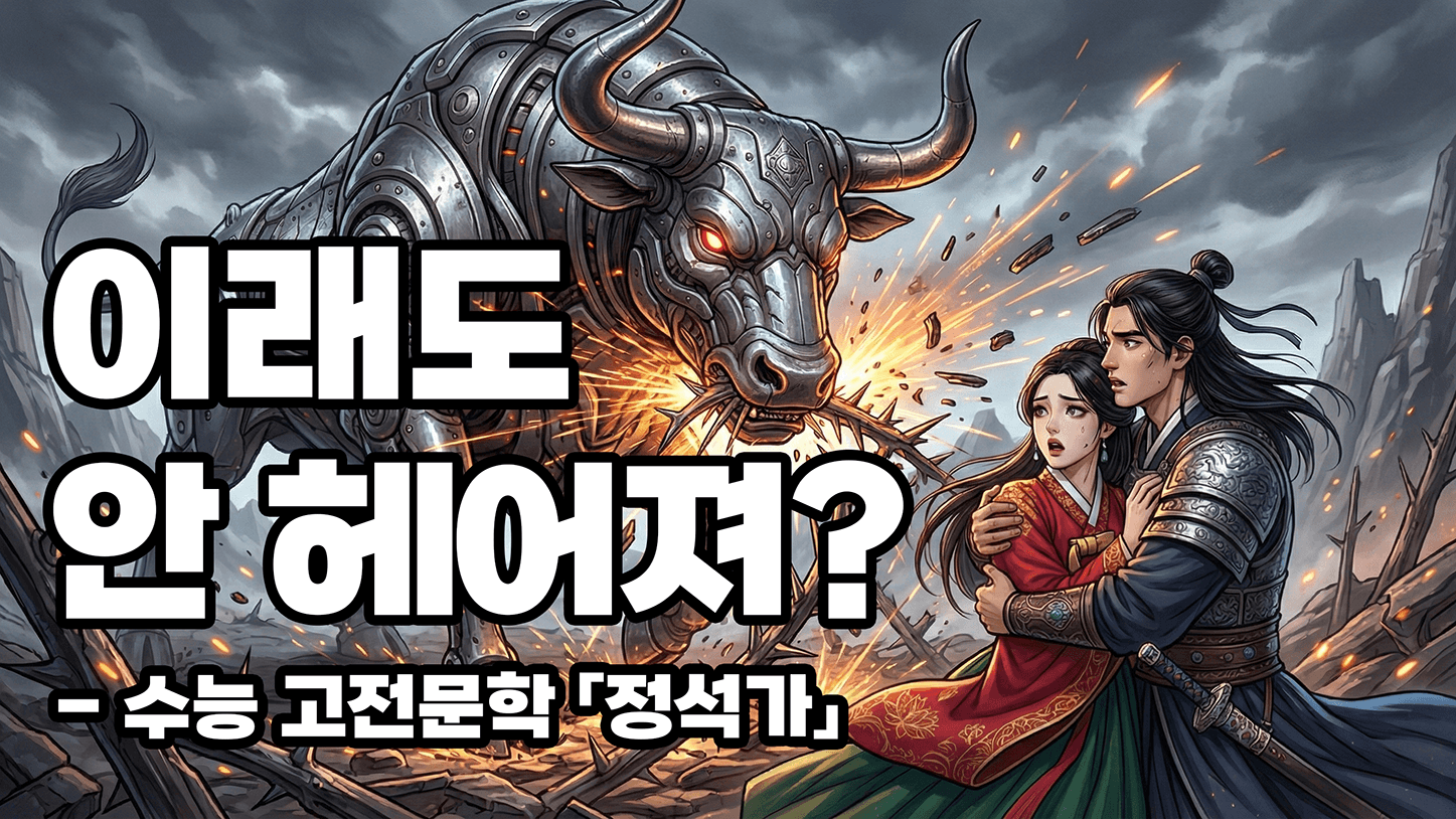 [수능 고전문학 「정석가」 해석] 철로 만든 소가 풀을 뜯어야 헤어지겠다고? 고려판 '환승연애' 불가 선언